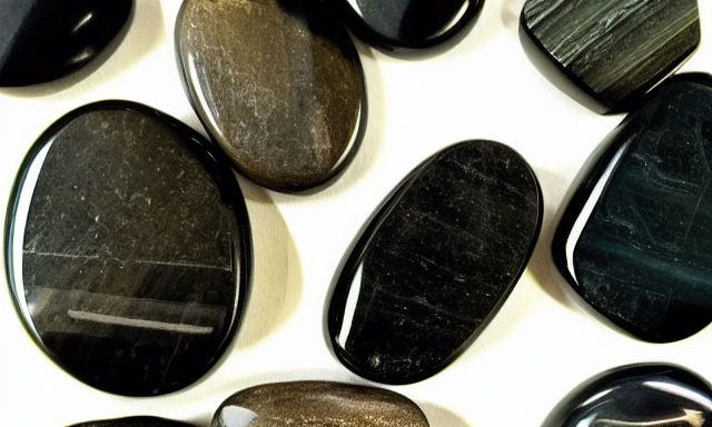 black tourmaline worry stone